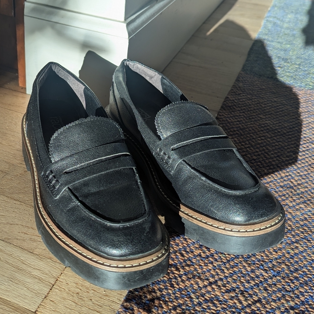 Nordstrom rack Black Leather Loafers
